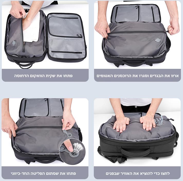Electron 45L Vacuum Compression Travel Backpack, photo 7