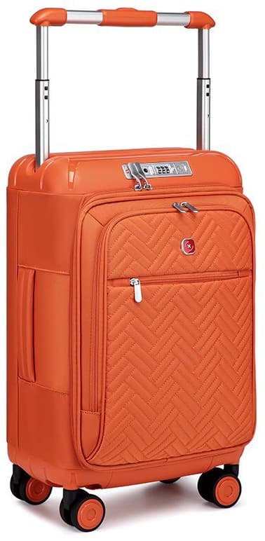 Camel Mountain Aura 24 inch Medium Suitcase with Front Opening, USB Port and TSA Lock, photo 8