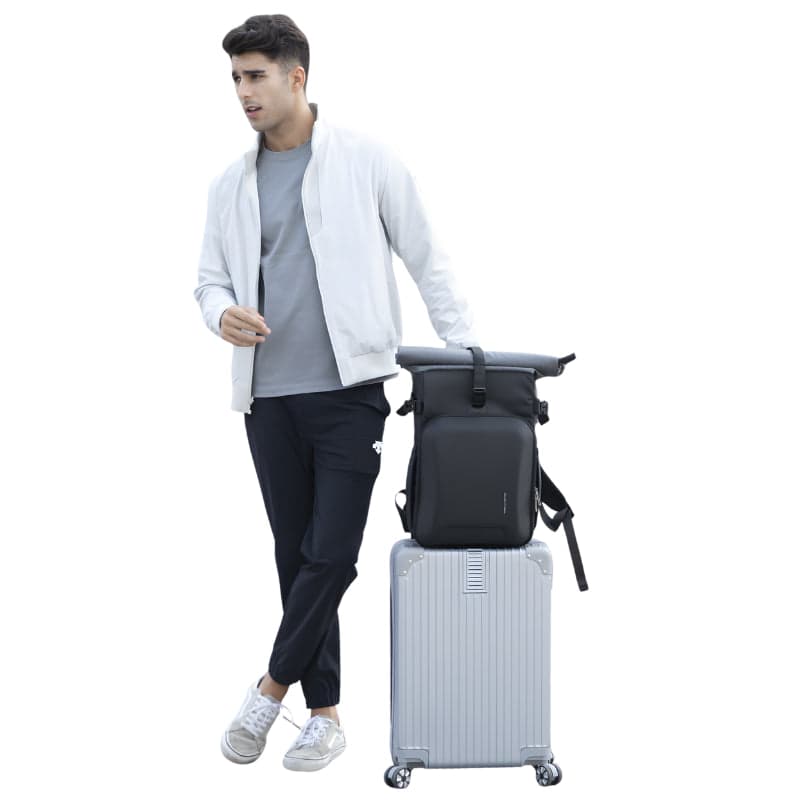Veraxil Luxe Expandable Roll-Top Camera and Laptop Backpack, photo 4