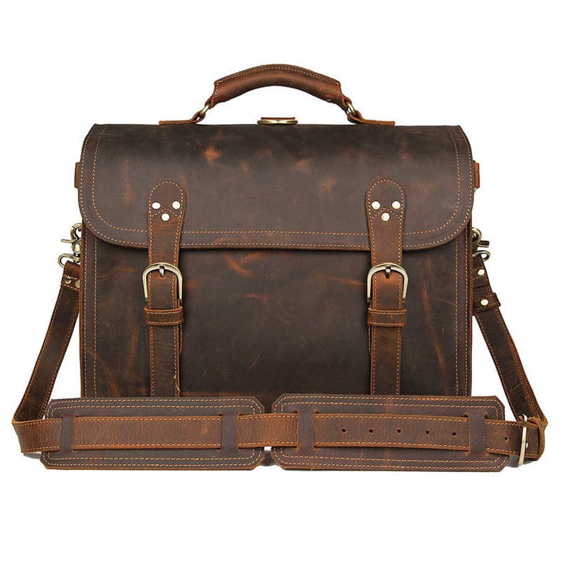 The Sunset Xtreme 35L Genuine Leather Laptop Briefcase, photo 9