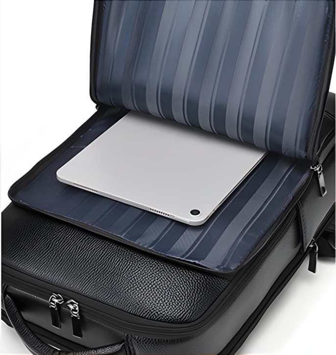 Camel Mountain Antwerp Men's Business Backpack, Laptop up to 16 Inches, USB Port, photo 7