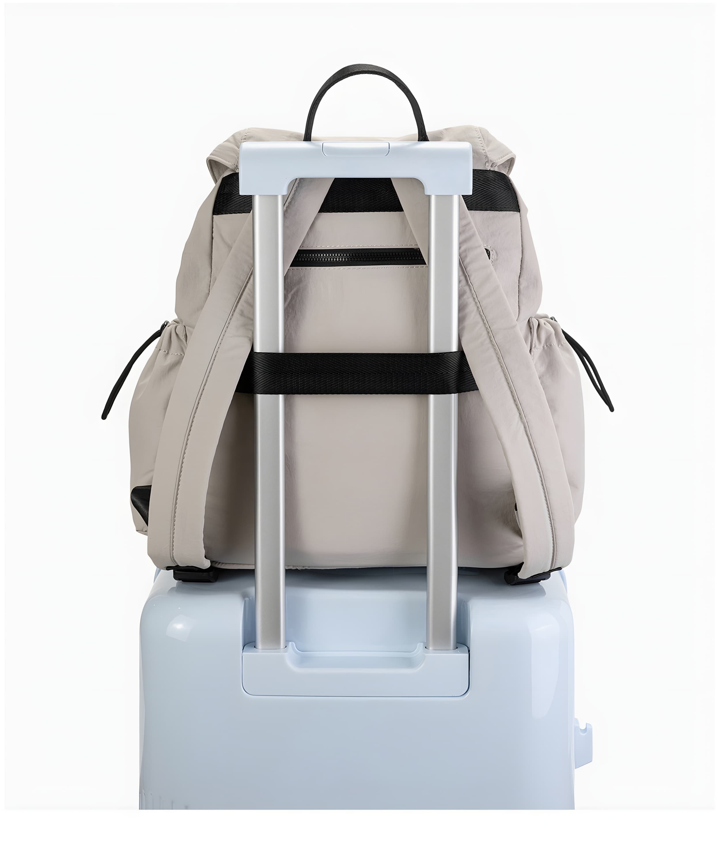 Malaga Women's Drawstring Flap Backpack with Anti-Theft Pocket, photo 11