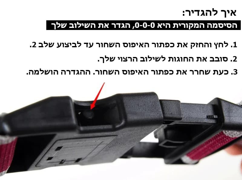 The Bolt™ Platinum Luggage Strap with Combination Lock, photo 2