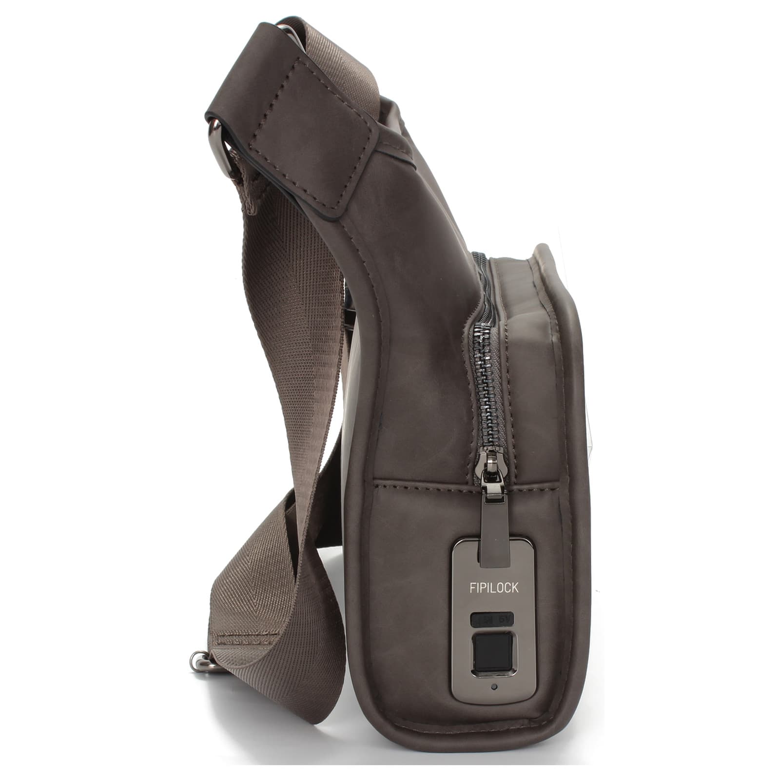 Aarau PU Leather Fingerprint Lock Chest and Waist Bag, photo 4