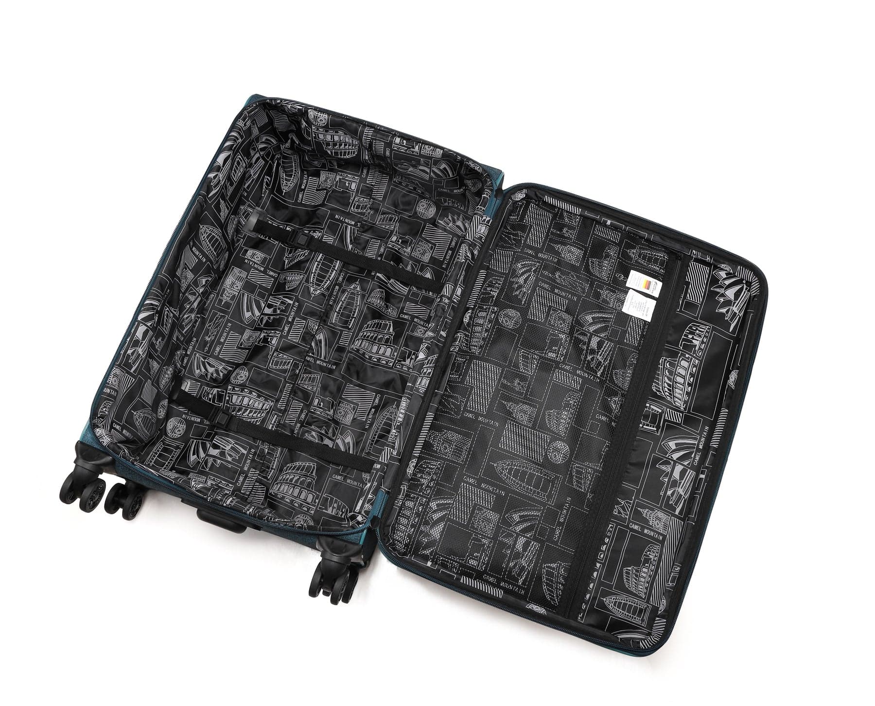 Camel Mountain Platinium 24 inch Expandable Softshell Medium Suitcase, 80 L, photo 18