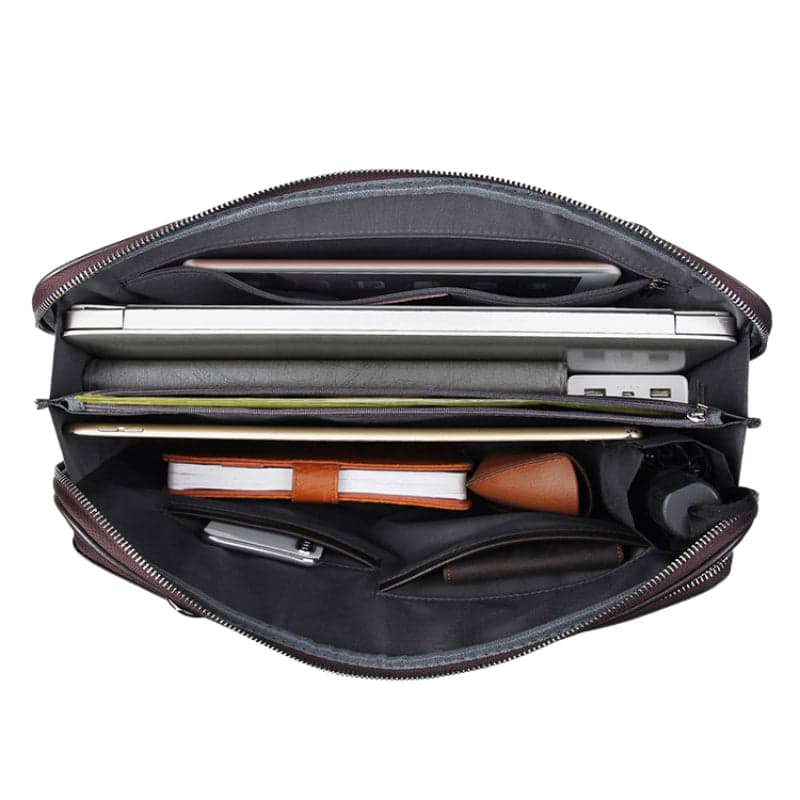 Helythor Plus 7L Genuine Leather Laptop Briefcase, photo 9