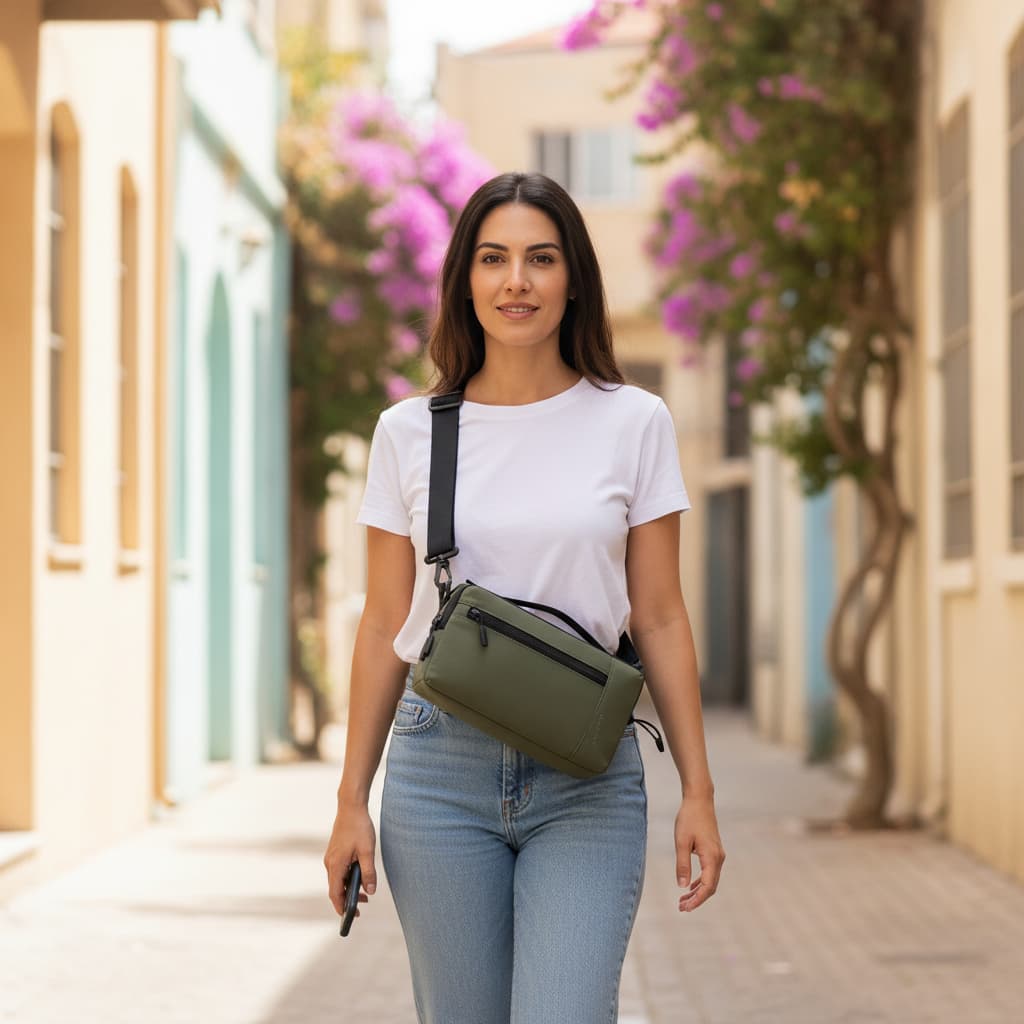 Matera Small Water-Repellent Crossbody Bag, photo 5