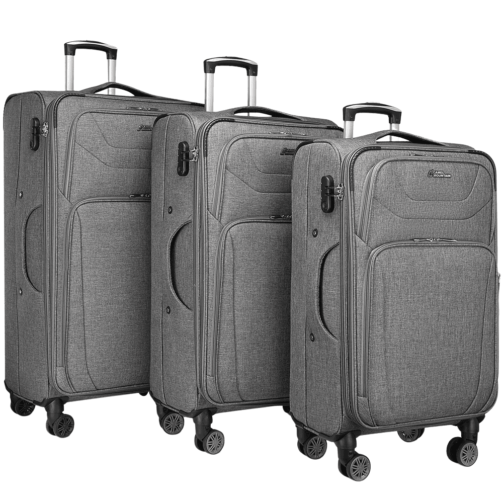 Camel Mountain® Americano Soft Suitcase Set of 3