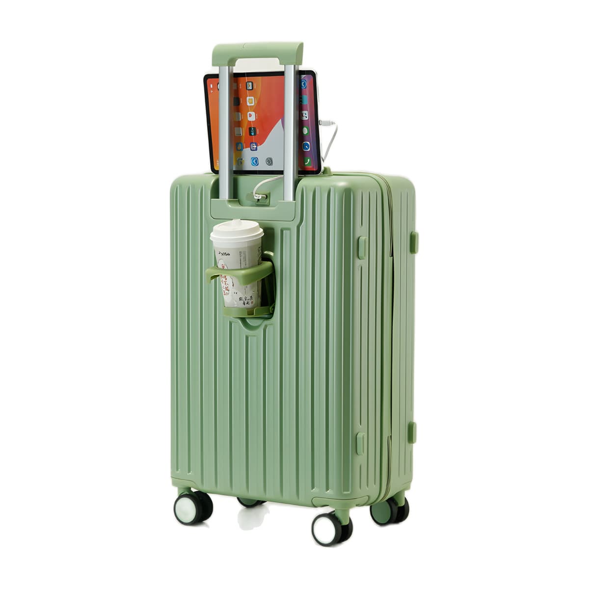 Camel Mountain Alicante 20 inch Carry-On Suitcase with Cup Holder and USB Port, photo 4