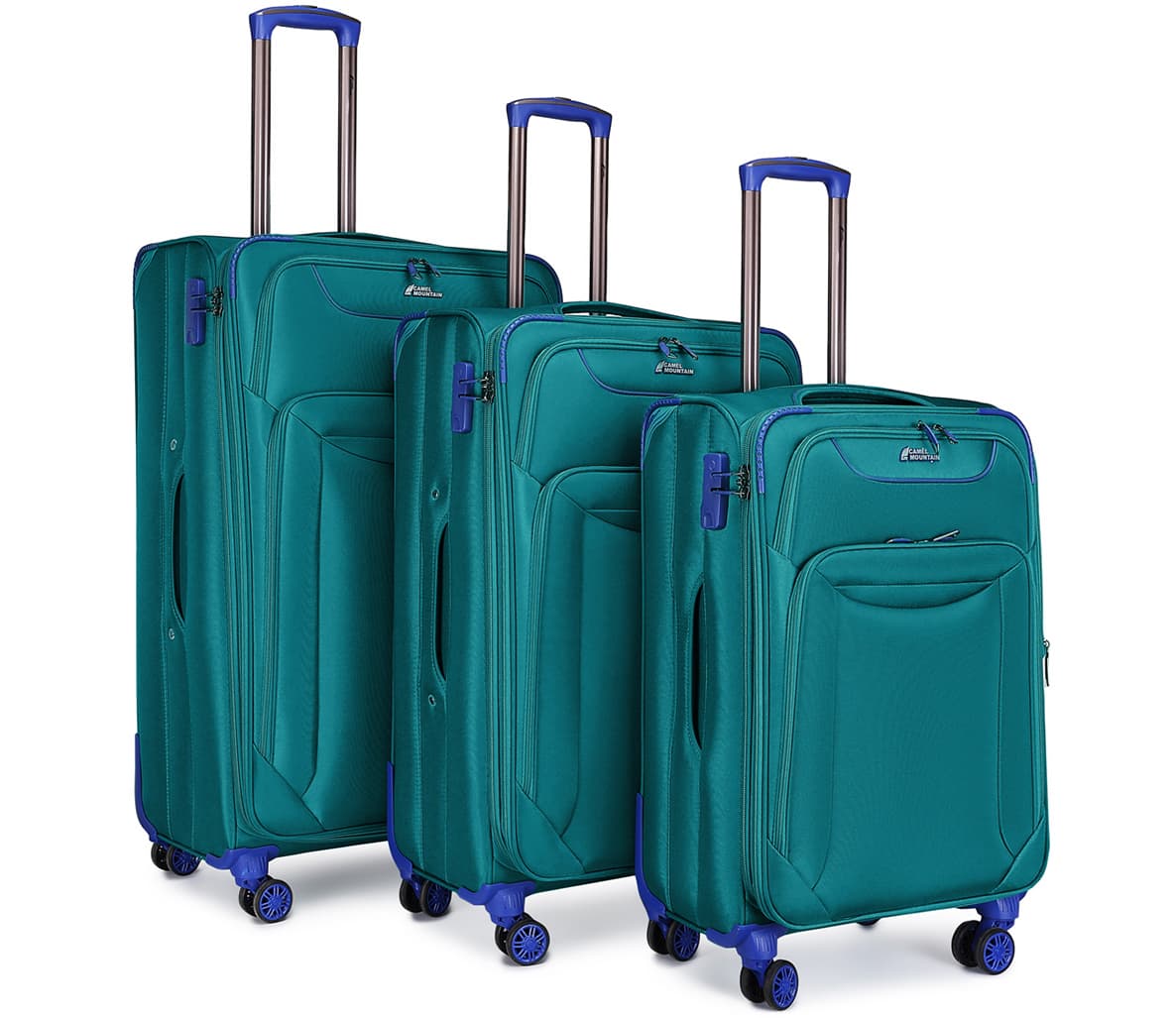 Camel Mountain Titan Three-Piece Suitcase Set, 20, 24 and 28 inch, photo 2