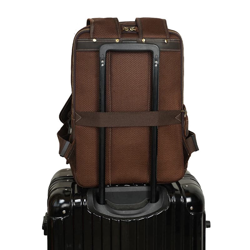 The Barefoot Pro Genuine Leather Laptop Backpack with USB Port, photo 11