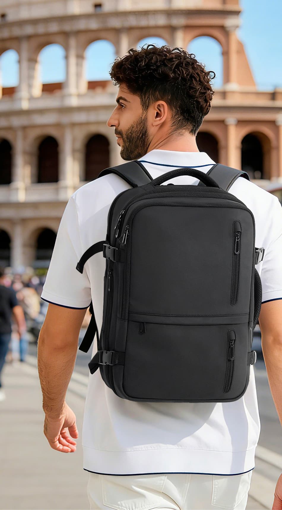 Messina Men's Expandable Business Backpack, 23 to 34 L, with USB Port, photo 2