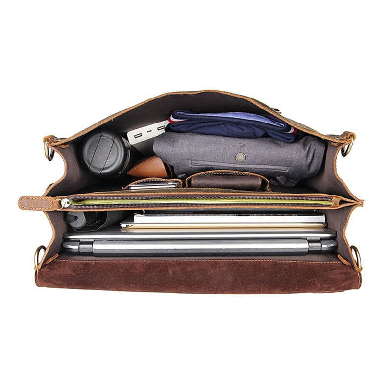 The Sunset Xtreme 35L Genuine Leather Laptop Briefcase, photo 10