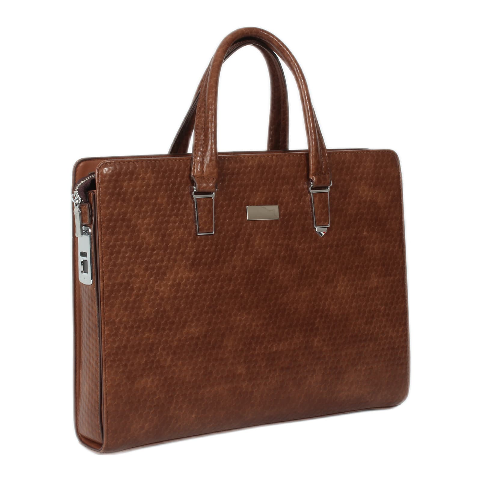 Lausanne PU Leather Fingerprint Lock Briefcase