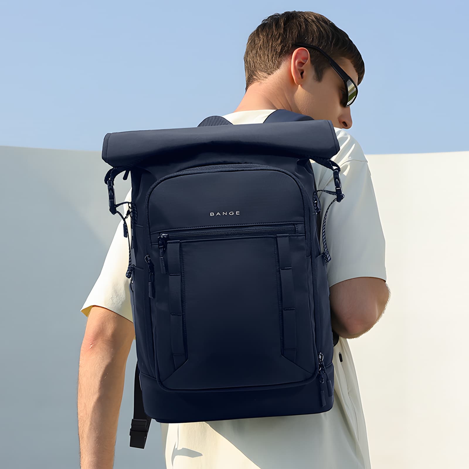Vicenza Roll-Top Laptop Backpack, Expands 17 to 24 L, photo 9