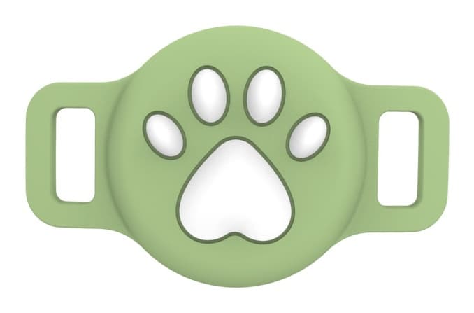 Luna Paw-Print Silicone AirTag Collar Holder for Dogs and Cats, photo 12