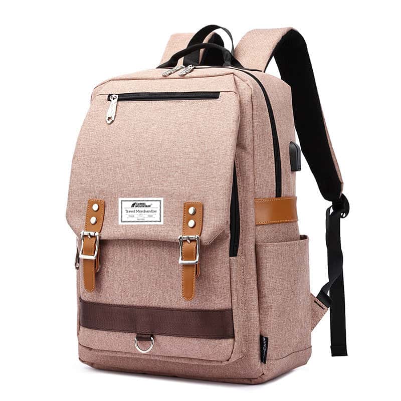 Asia™ Retro Laptop Backpack with USB Port