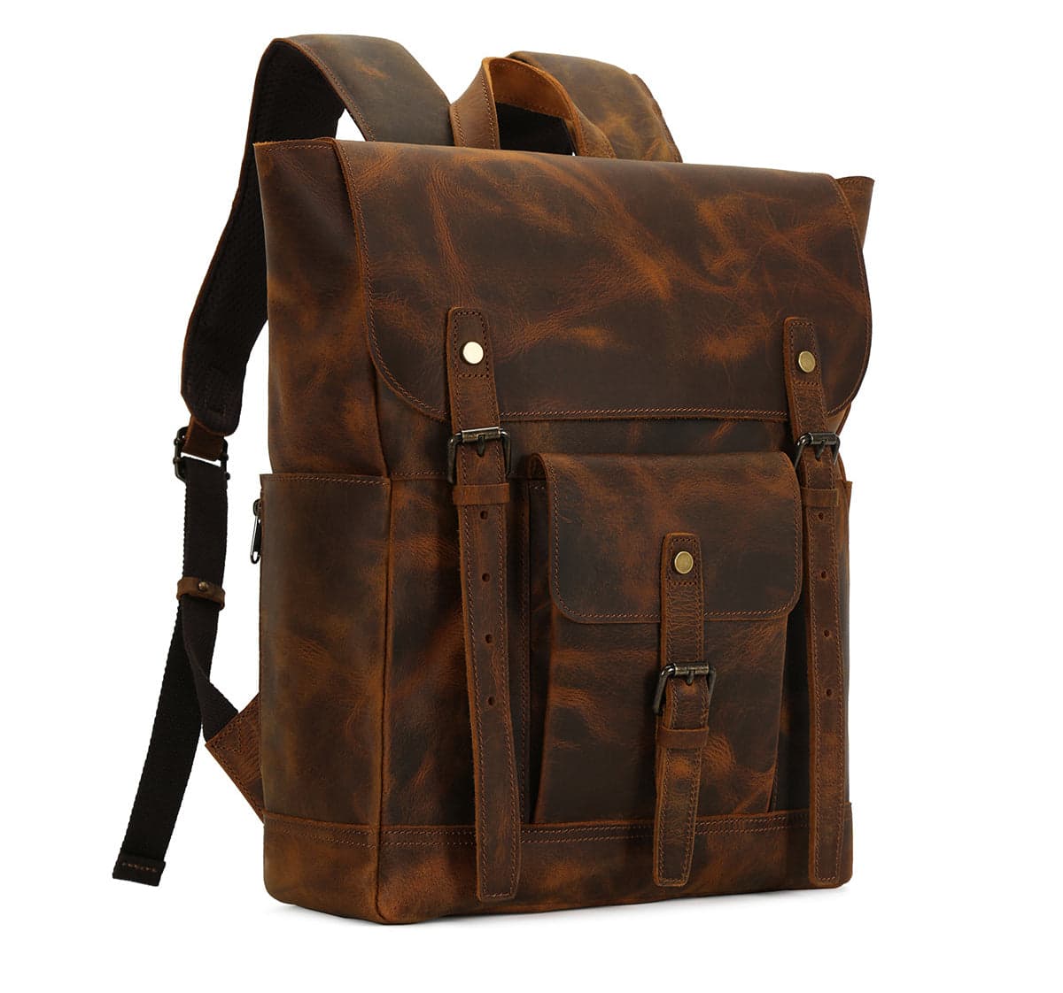 Superchargd Prime Crazy Horse Leather Laptop Backpack