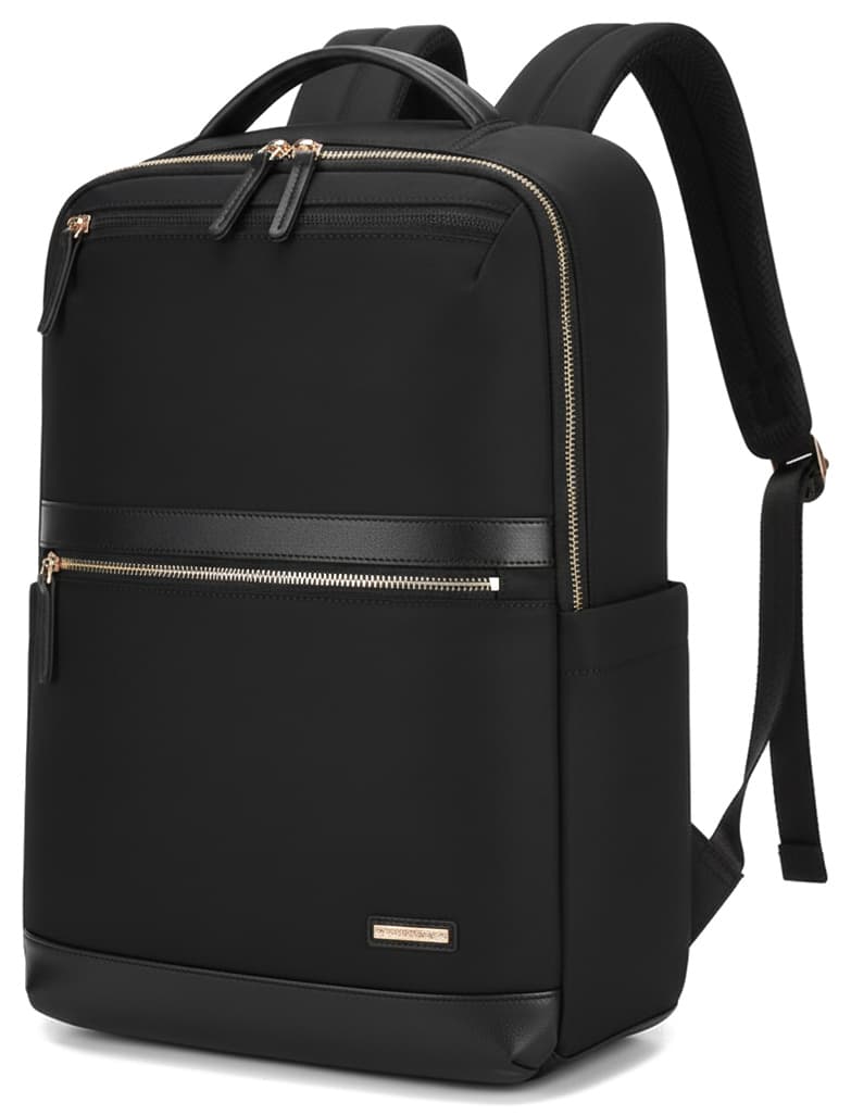 Elise Women's Laptop Backpack with Faux Leather Band, photo 6