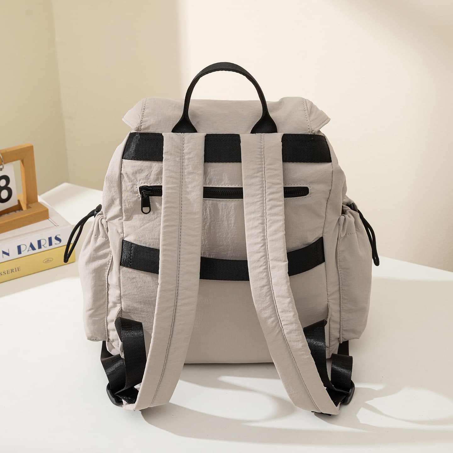 Malaga Women's Drawstring Flap Backpack with Anti-Theft Pocket, photo 19