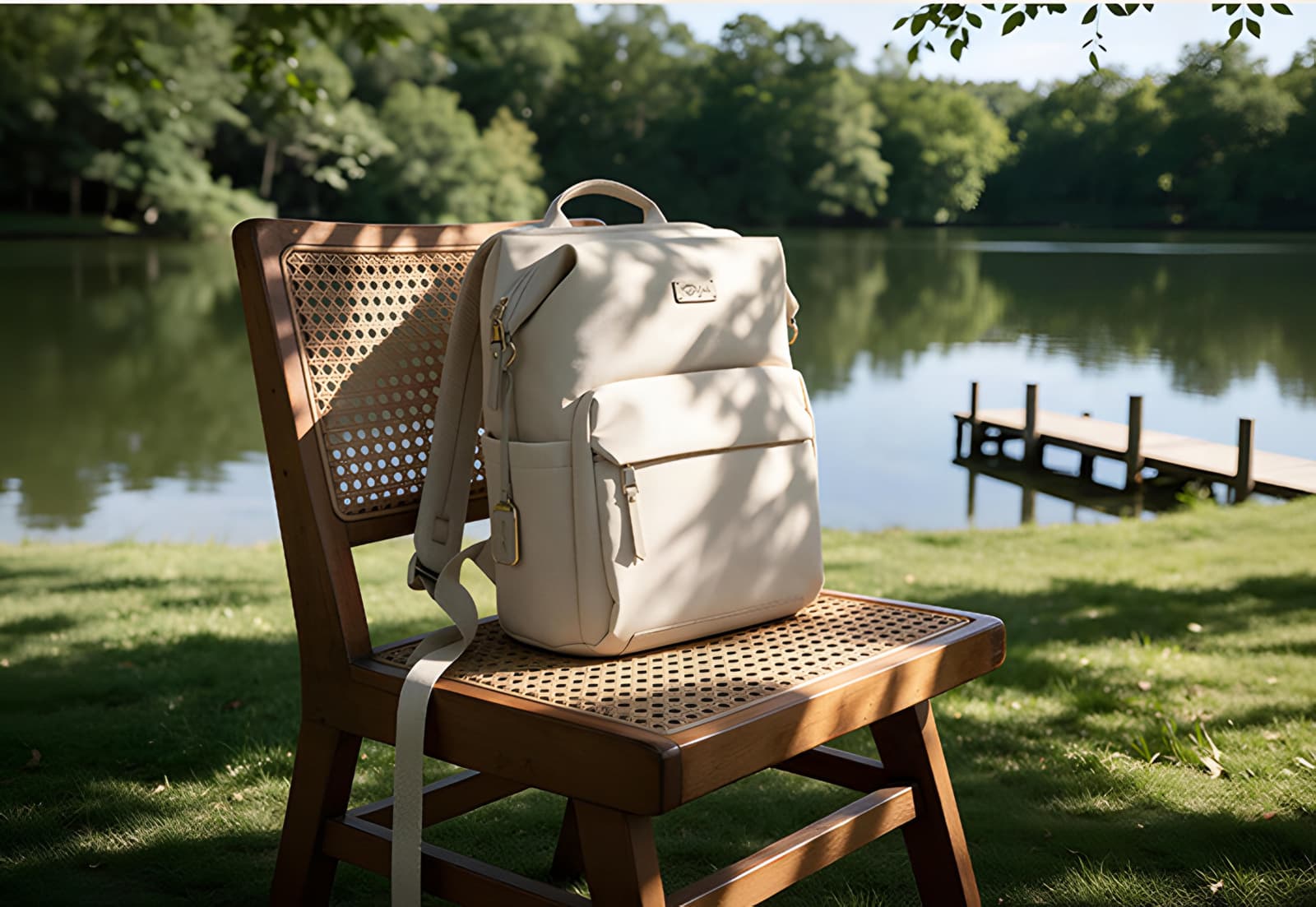 Pisa Women's Laptop Backpack with Covered Front Pocket, photo 4