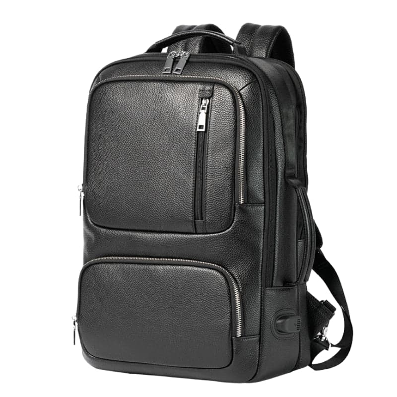 Xenthoral Exclusive 18L Leather Laptop Backpack with USB Port