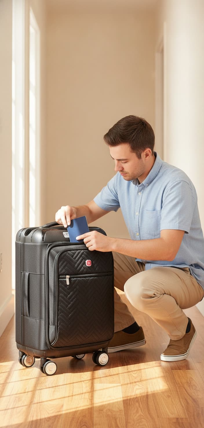 Camel Mountain Aura 24 inch Medium Suitcase with Front Opening, USB Port and TSA Lock, photo 20