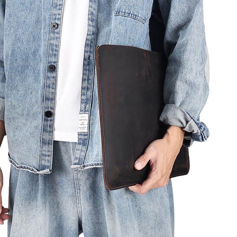 Nyvonis™ Luxe Leather Laptop and iPad mini Sleeve, photo 17