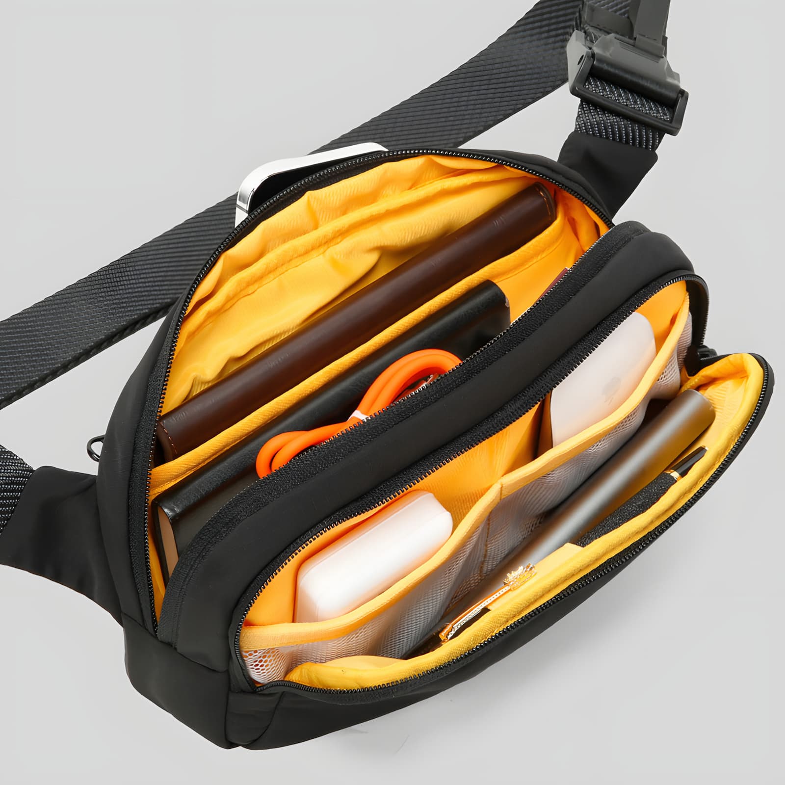 Cagliari Small Chest and Waist Bag with Anti-Theft Pocket, photo 13
