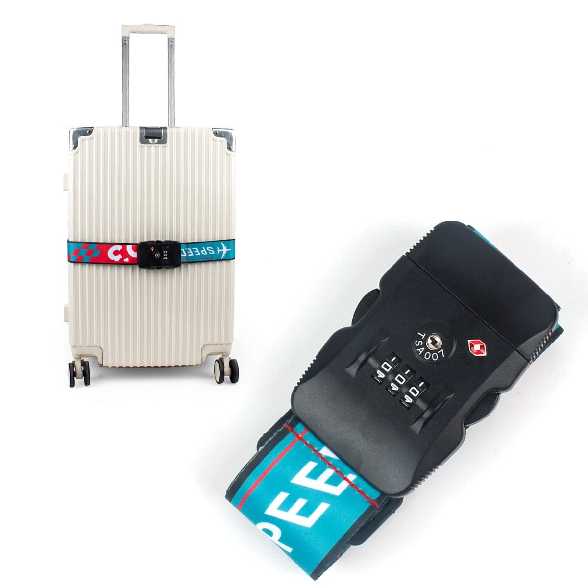 The Specter™ Elite TSA Luggage Straps with Combination Lock, photo 2