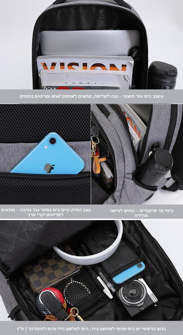 SmartPack DLX 35L Laptop Backpack with USB Port, photo 3