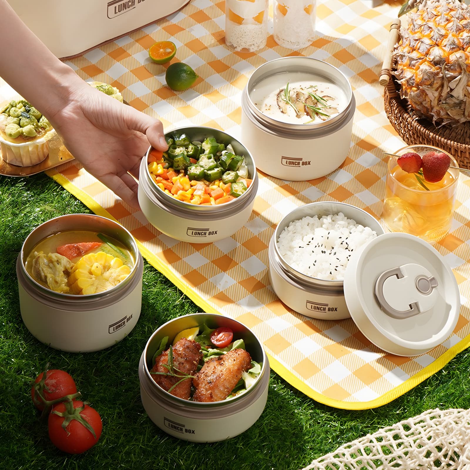 Lyon Insulated Stainless Steel Lunch Box Set with Thermal Bag, photo 20