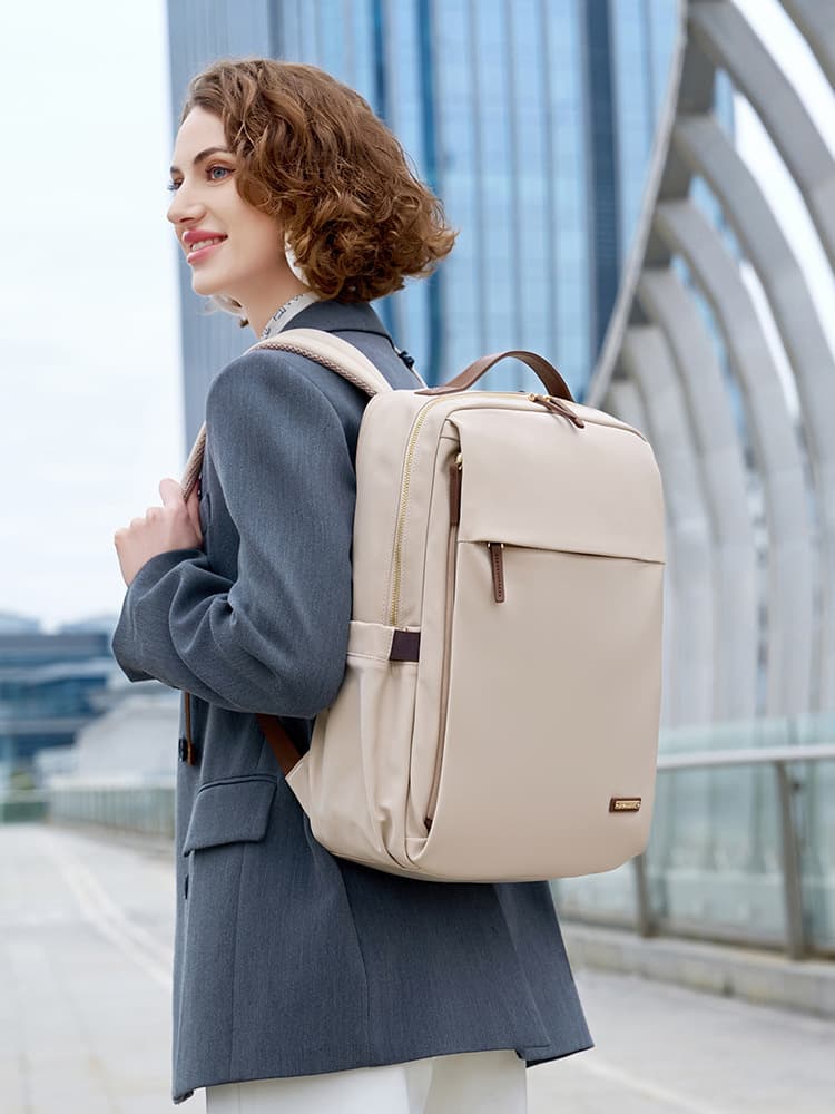 Milano Women's Laptop Backpack with Elastic Side Pockets, photo 2