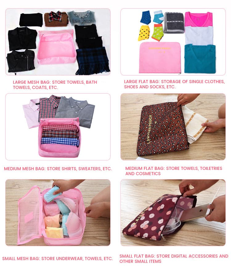 Riverโข 6-Piece Packing Cube Set, photo 4