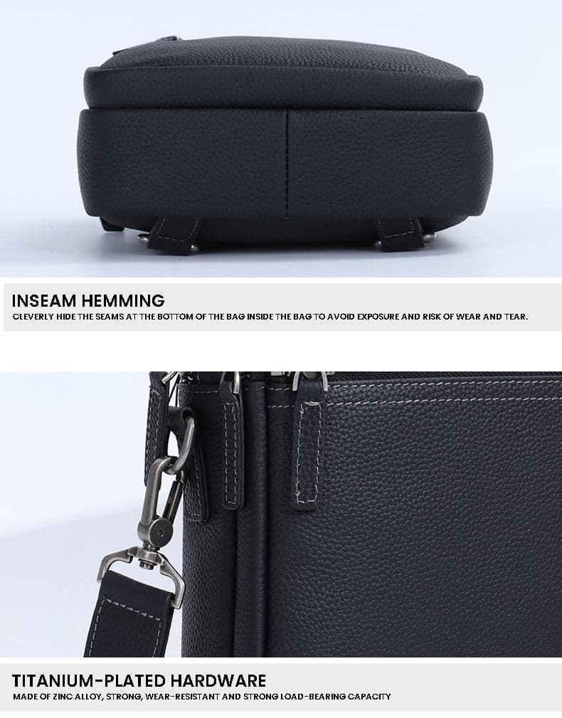 Aerosonic™ Max Water-Resistant Leather Crossbody Bag, photo 3