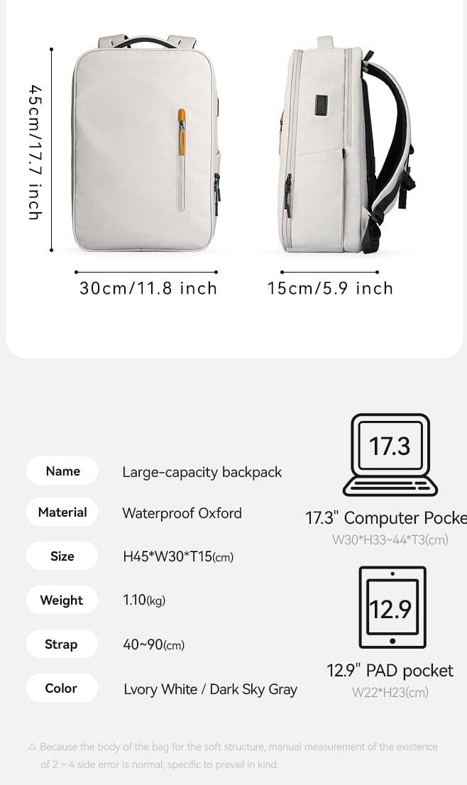 Corona X Xtreme 20L Anti-Theft Laptop Backpack with USB Port, photo 5