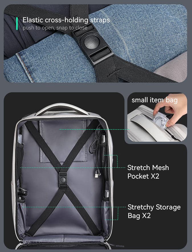 Corona X Xtreme 20L Anti-Theft Laptop Backpack with USB Port, photo 4
