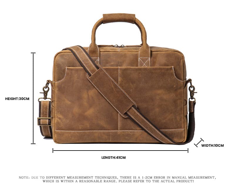 Dashr Plus 10L Genuine Leather Laptop Briefcase, photo 2