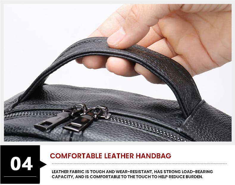 Dynamo Ultra 14" Genuine Leather Laptop Backpack, photo 2