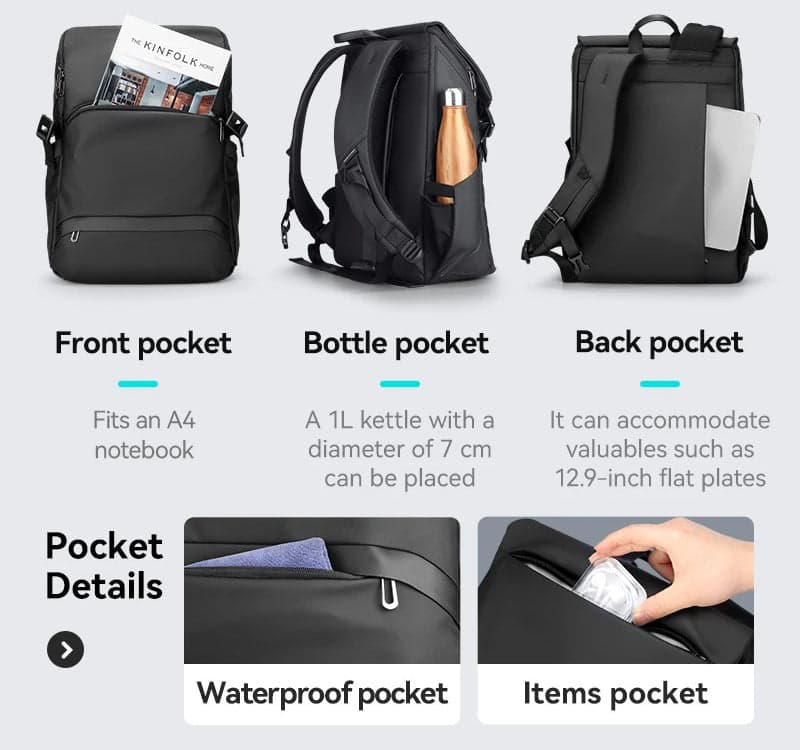 EchoPack Luxe Laptop Backpack, photo 6