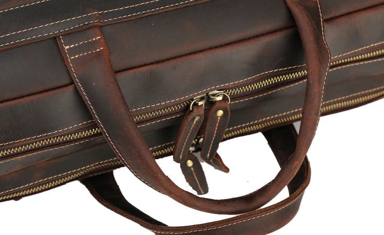 The Glide Pro 20L Genuine Leather Laptop Briefcase, 17", photo 3