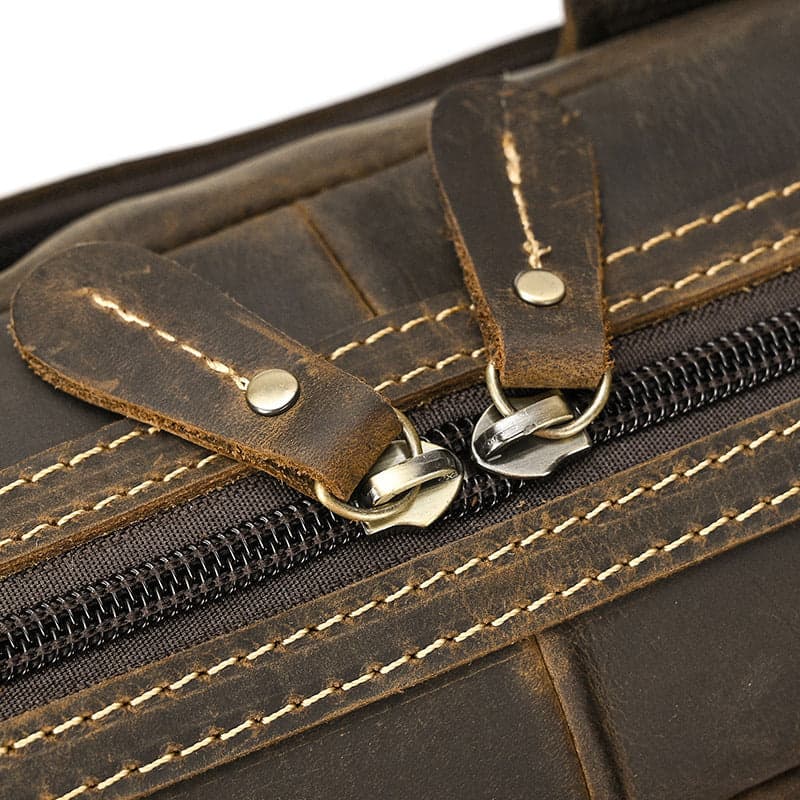 Meridian Prestige 10L Crazy Horse Leather Laptop Briefcase, photo 4