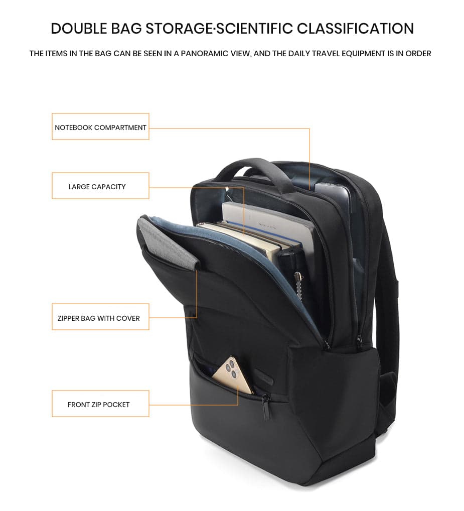 PowerTech Platinum Expandable Laptop Backpack for 16 Inch Laptops, photo 14