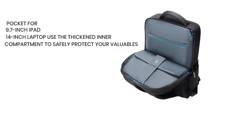 PowerTech Platinum Expandable Laptop Backpack for 16 Inch Laptops, photo 13