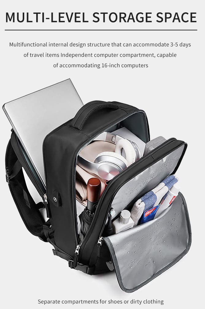 RoamPak Quantum 20L Laptop Backpack with USB Port, photo 5
