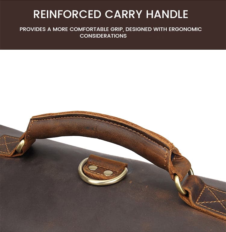 The Sunset Xtreme 35L Genuine Leather Laptop Briefcase, photo 5