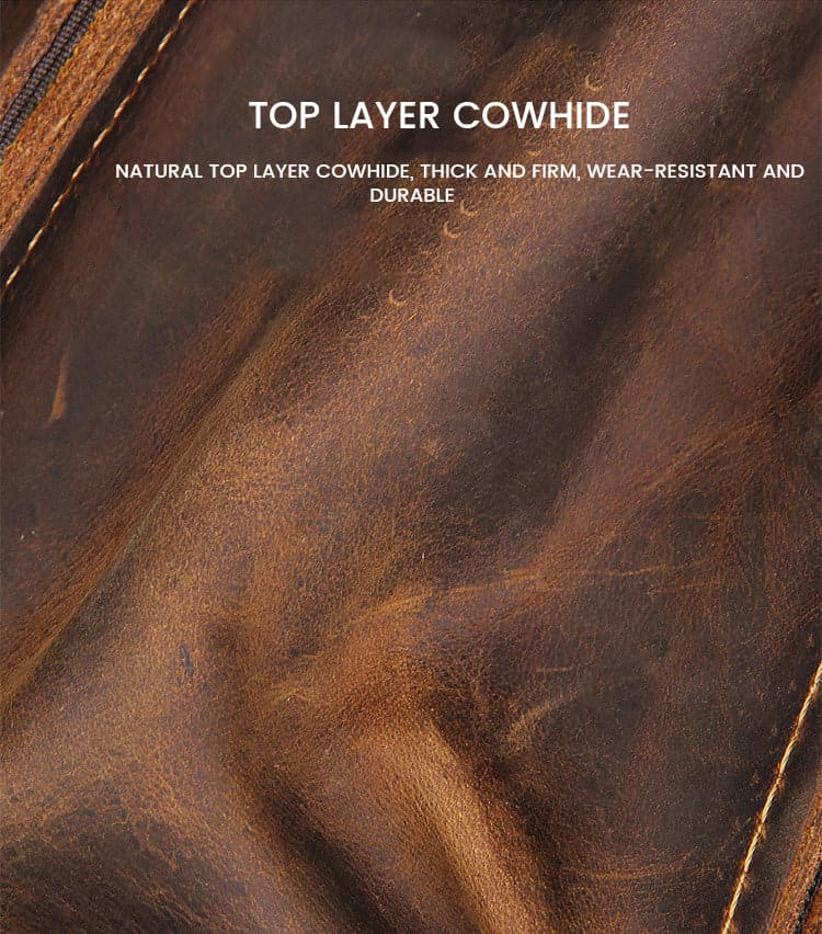 The Sunset Xtreme 35L Genuine Leather Laptop Briefcase, photo 7