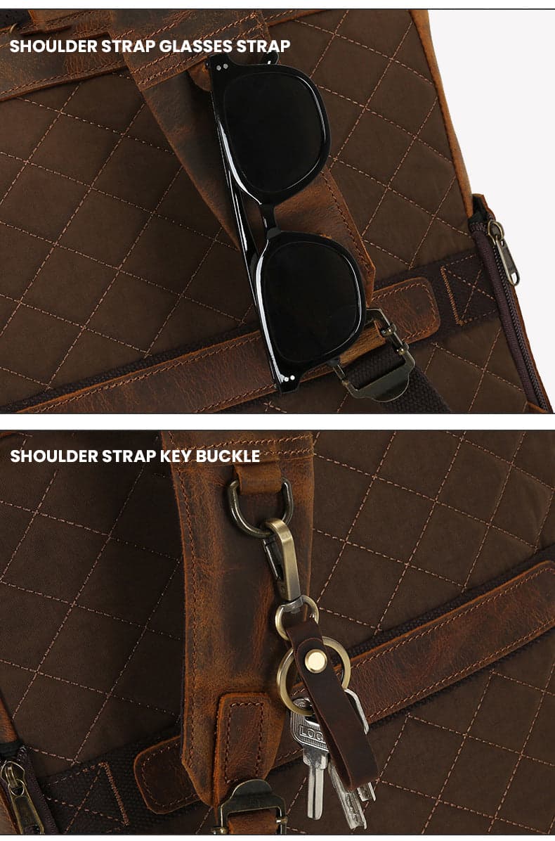 Superchargd Prime Crazy Horse Leather Laptop Backpack, photo 4