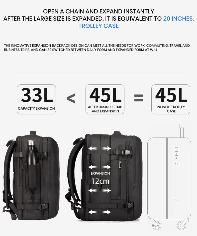 The Translucent Prestige Expandable Laptop Backpack for 15 to 17 Inch Laptops, photo 6
