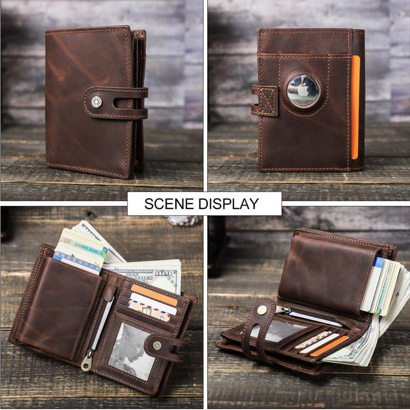 The Uprising™ Leather Wallet with AirTag Slot and RFID Protection, photo 3